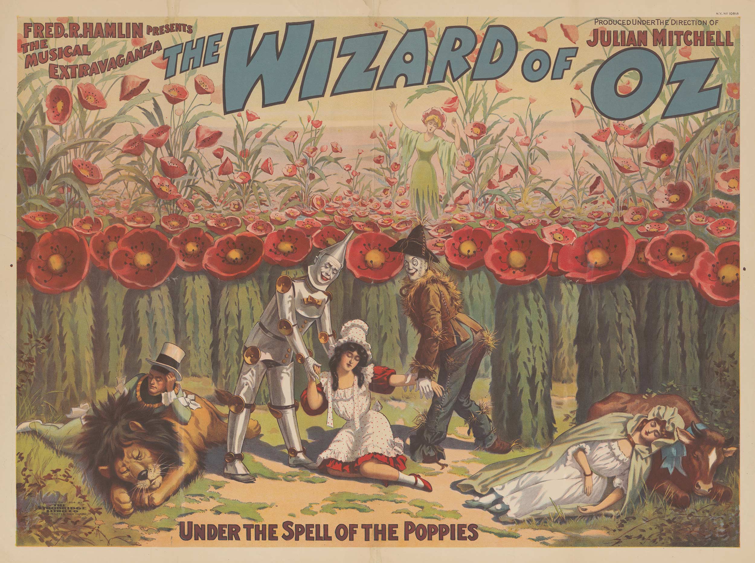 wizard of oz poppies illustration