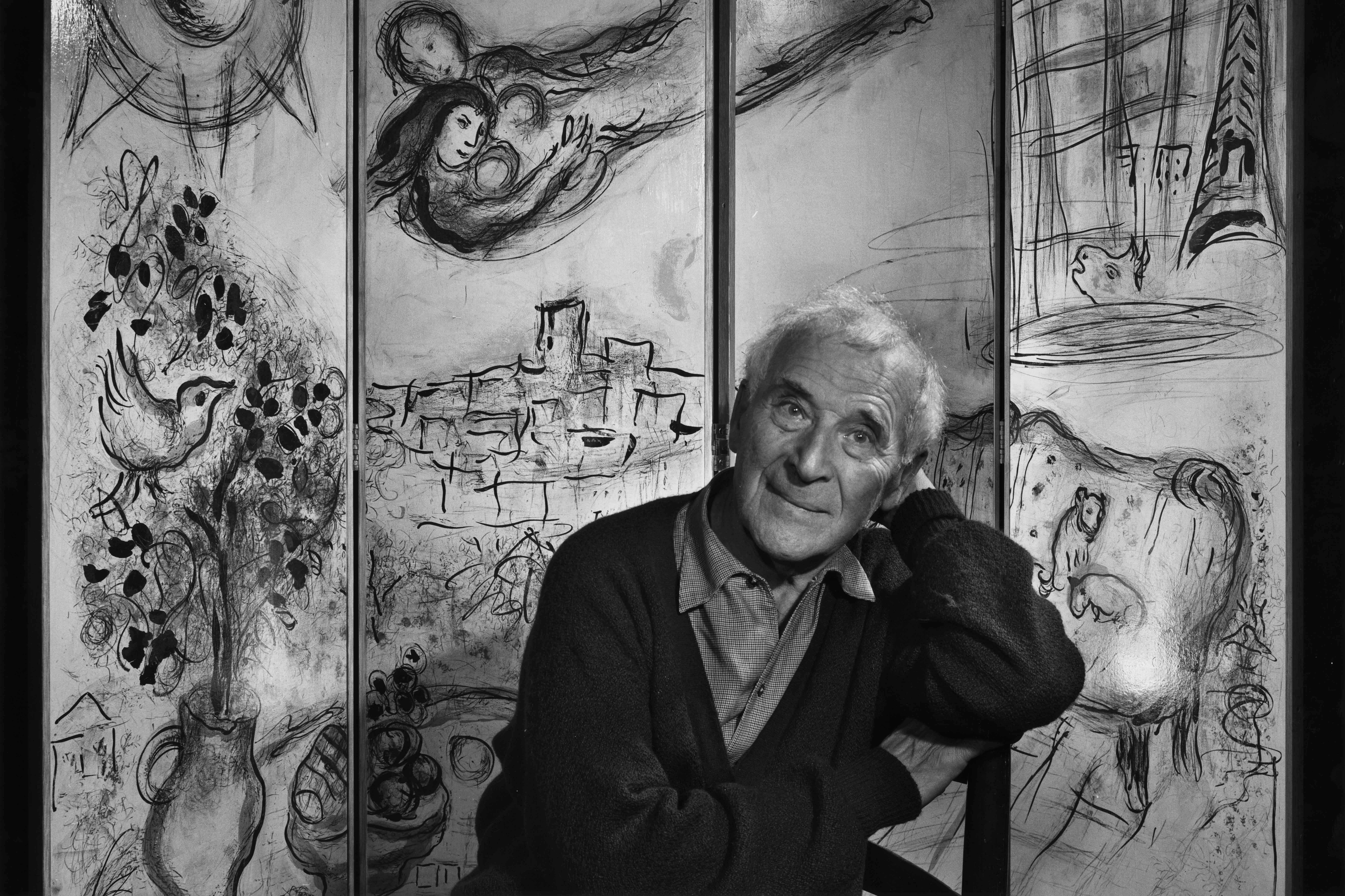 Yousuf Karsh (Canadian, b. Armenia, 1908–2002), Marc Chagall, September 20, 1965, detail, 1965, gelatin silver print. Bank of America Collection. © Yousuf Karsh