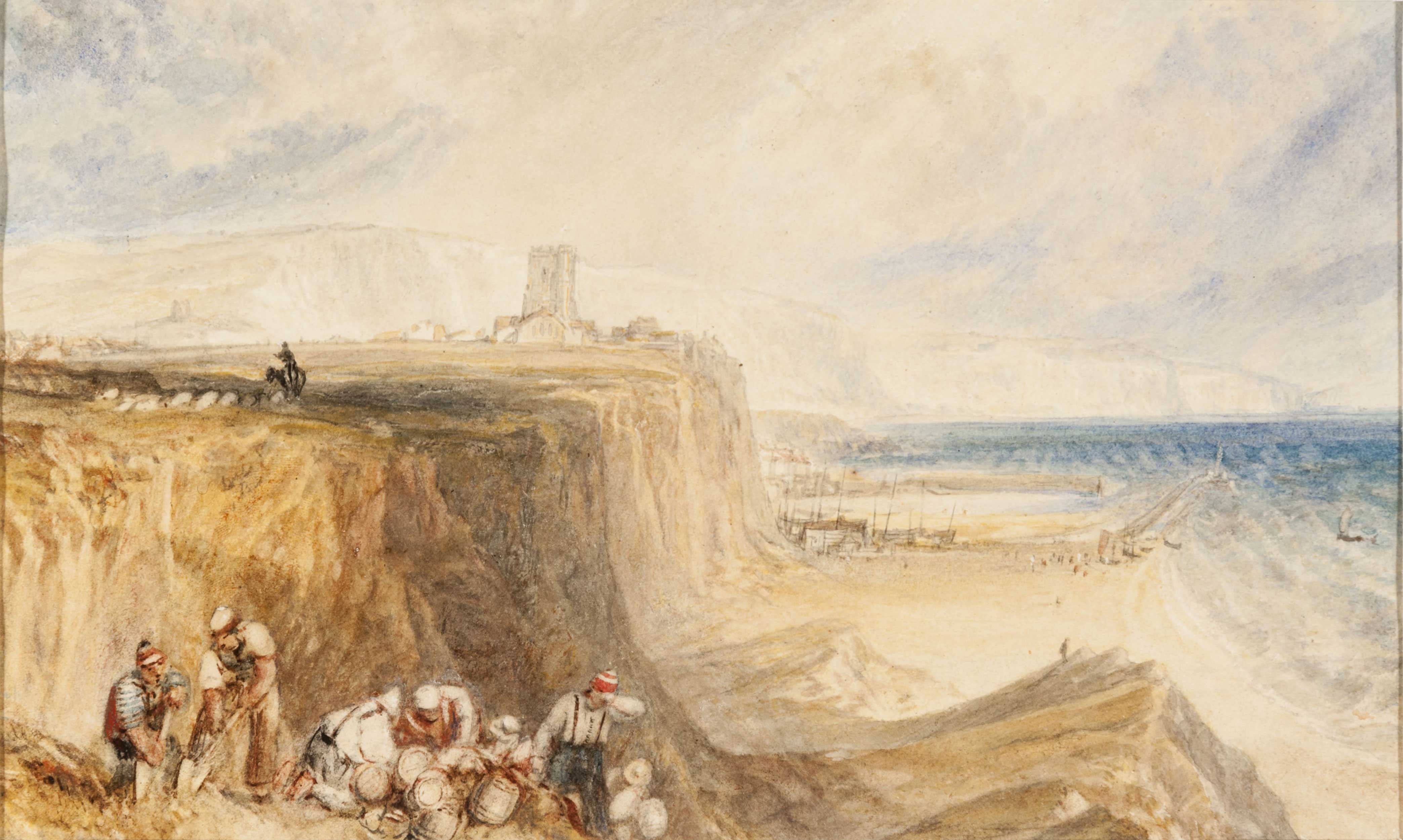 Joseph Mallord William Turner (English, 1775–1851), Folkestone, Kent, about 1822, watercolor on paper. Taft Museum of Art, Bequest of Charles Phelps Taft and Anna Sinton Taft, 1931.385